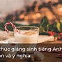 Giáng Sinh Dịch Ra Tiếng Anh Là Gì